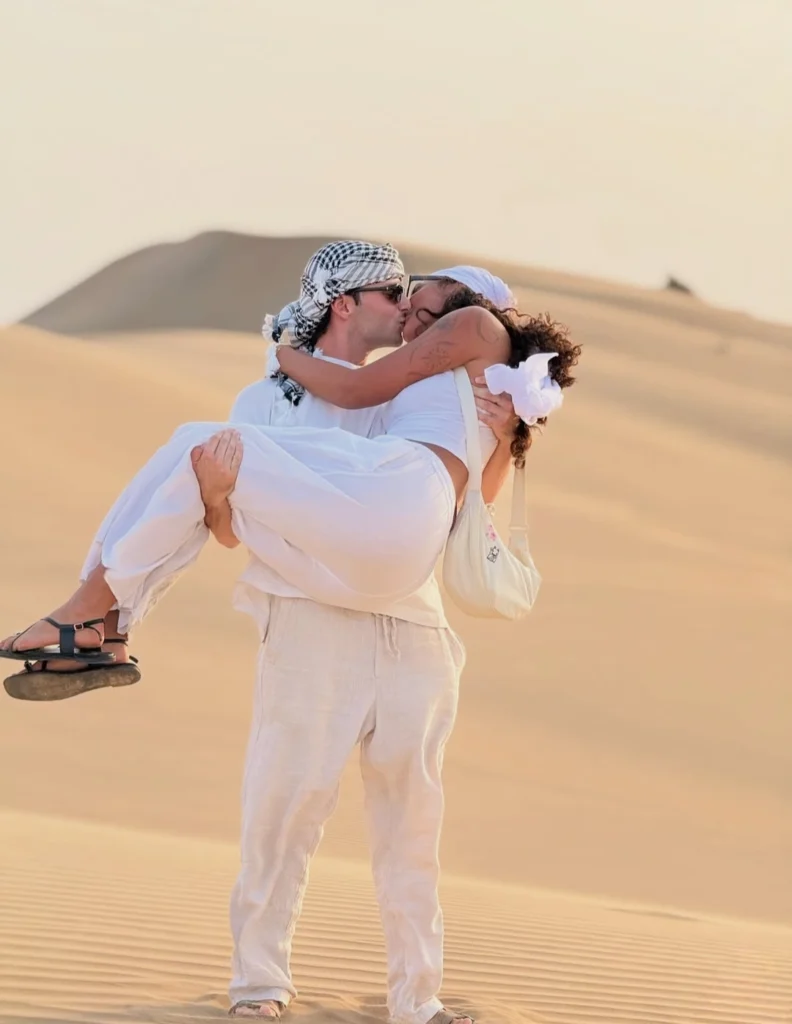 Family Enjoying Private Desert Safari Abu Dhabi